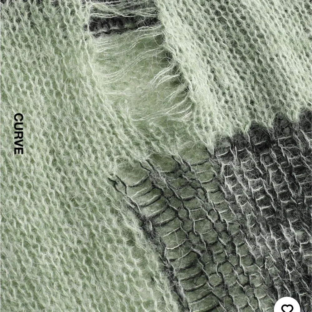 Cider Green and Black Knit destructed Dress 2X - Picture 8 of 11